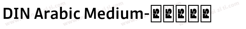 DIN Arabic Medium字体转换